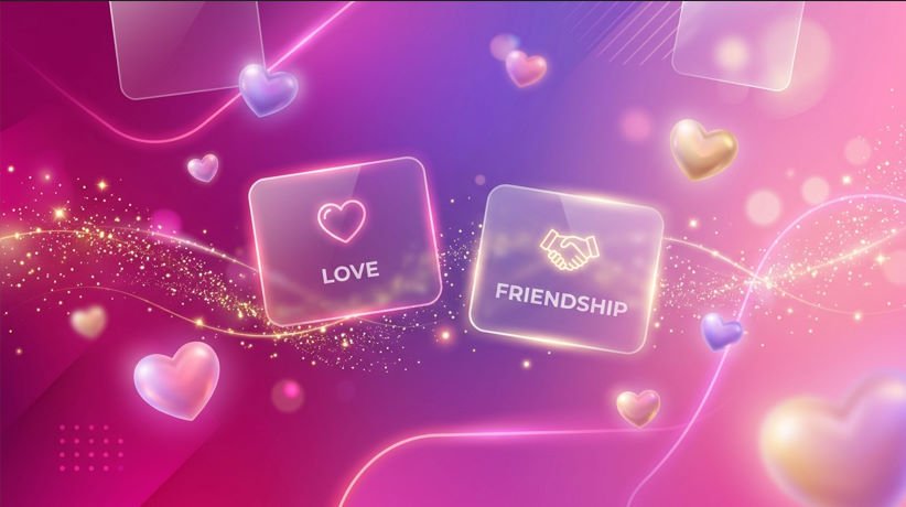 Love and friendship calculators illustration